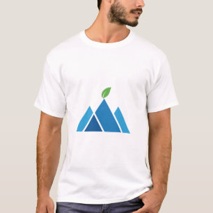 Camiseta de aventura ecológica de hoja de montaña 