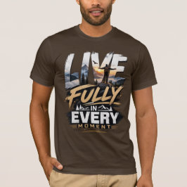 Camiseta de aventura en montaña escénica • Vive pl
