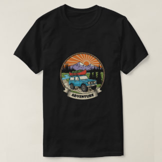 Camiseta de Aventura Exploradora de Montaña Salvaj