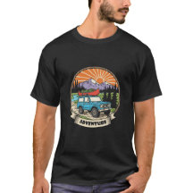 Camiseta de Aventura Exploradora de Montaña Salvaj