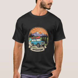 Camiseta de Aventura Exploradora de Montaña Salvaj