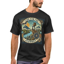 Camiseta de aventura "Vive por el viaje"
