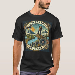 Camiseta de aventura "Vive por el viaje"