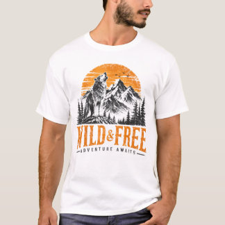Camiseta de aventura Wolf Mountain National Park