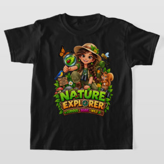 Camiseta de aventuras al aire libre para niños exp