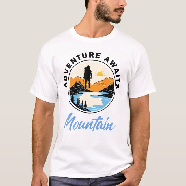 Camiseta de aventuras de montaña (Anverso)