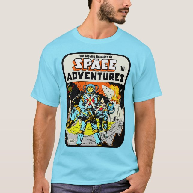 Camiseta de aventuras espaciales de los años 50 (Anverso)