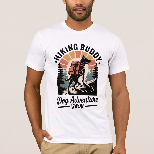 Camiseta de aventuras para amantes de perros compa (Anverso)