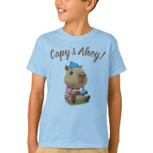 Camiseta de aventuras para niños del marinero capi