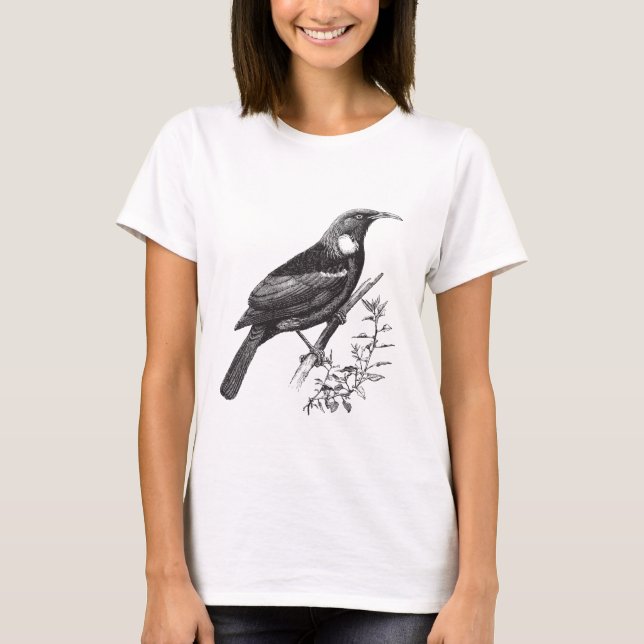 Camiseta de aves de Nueva Zelanda de Tui (Anverso)