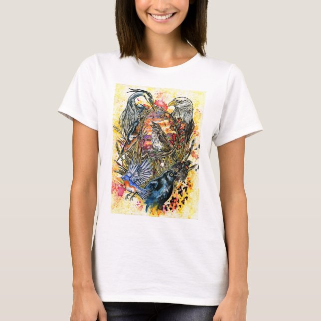 Camiseta de aves del estado de Nueva York (Anverso)
