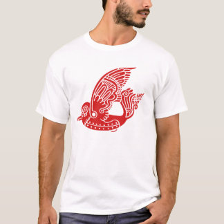 Camiseta de aves metálicas (rojo)