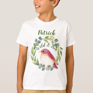Camiseta de aves salvajes y libres
