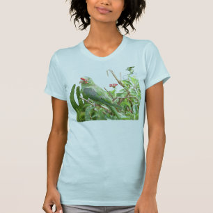 Camiseta de aves verde de Jersey de Lorikeet