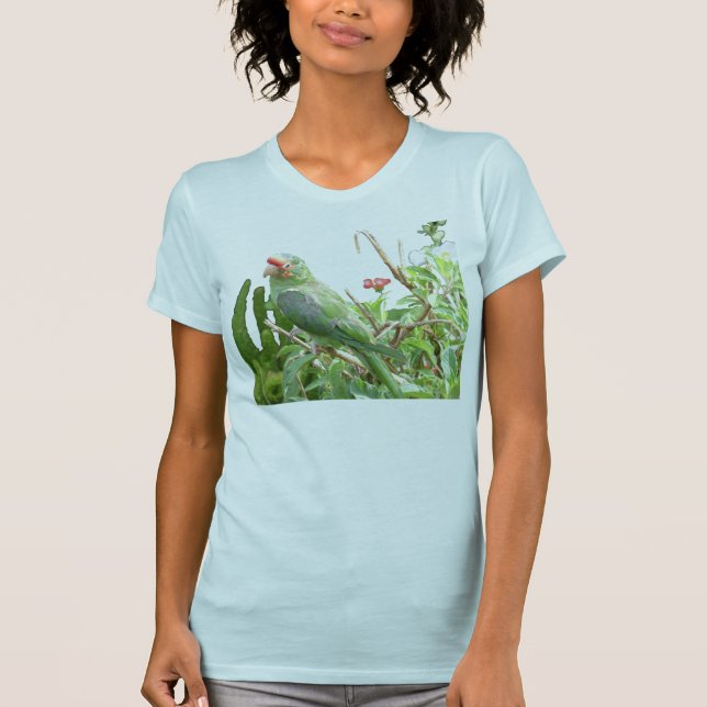 Camiseta de aves verde de Jersey de Lorikeet (Anverso)