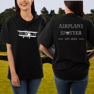 Camiseta de Aviación Personalizada Avión Espía Est