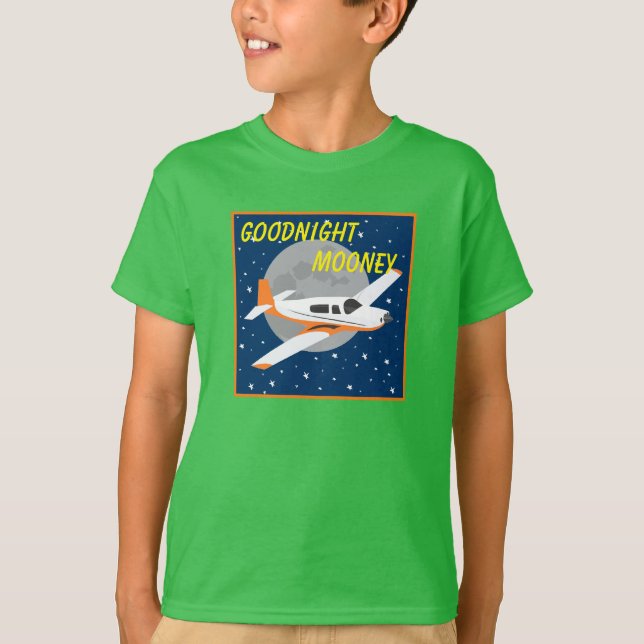 Camiseta de avión de Goodnight Mooney (Anverso)