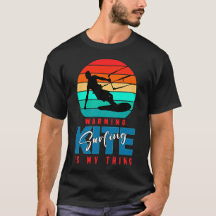 Camiseta de Avisar Kitesurfing Es Mi Cosa