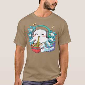 Camiseta de axolote de ramen Kawaii para chicas ad