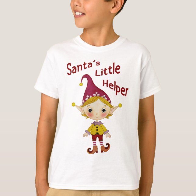 Camiseta de ayuda de Santa (Anverso)