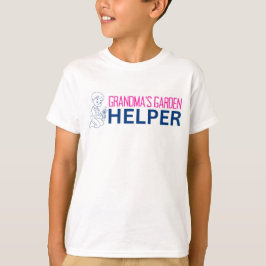 Camiseta de ayudante de jardín de la abuela del ni