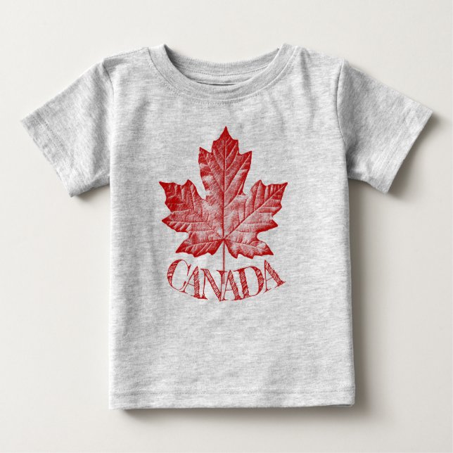 Camiseta de Baby Canada Retro Canadá Camisetas par (Anverso)
