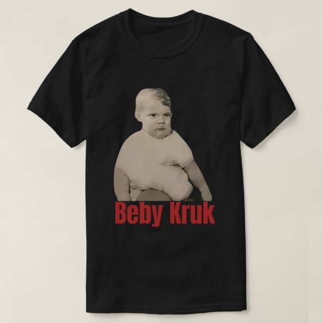 Camiseta de Baby Kruk divertida, hombres de Baby K (Diseño del anverso)