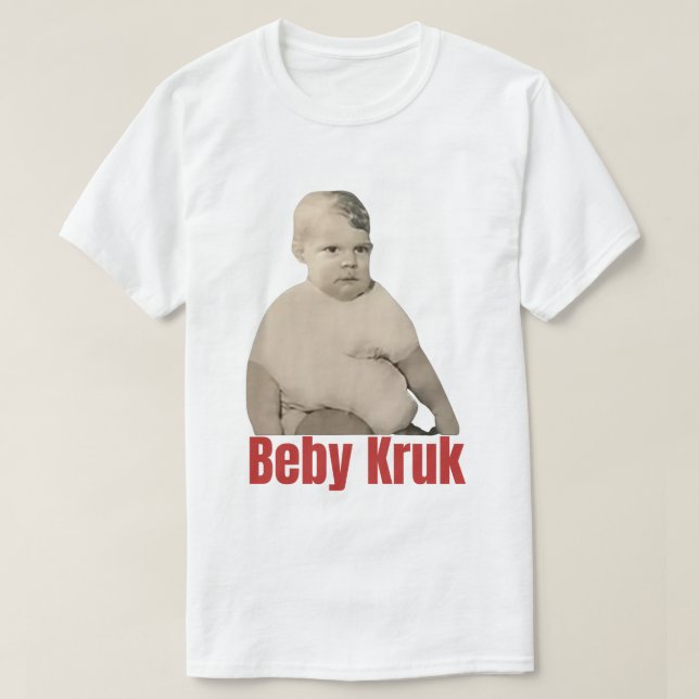 Camiseta de Baby Kruk divertida, hombres de Baby K (Diseño del anverso)