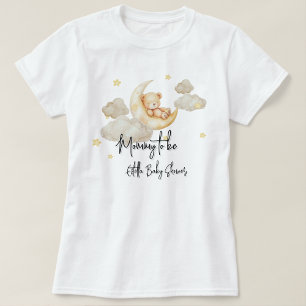 Camiseta de Baby Shower Over The Moon para futura