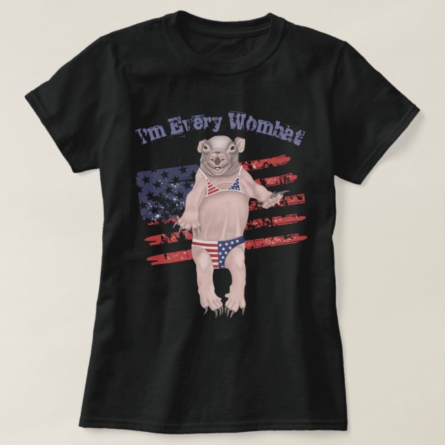 Camiseta de Baby Wombat (Diseño del anverso)
