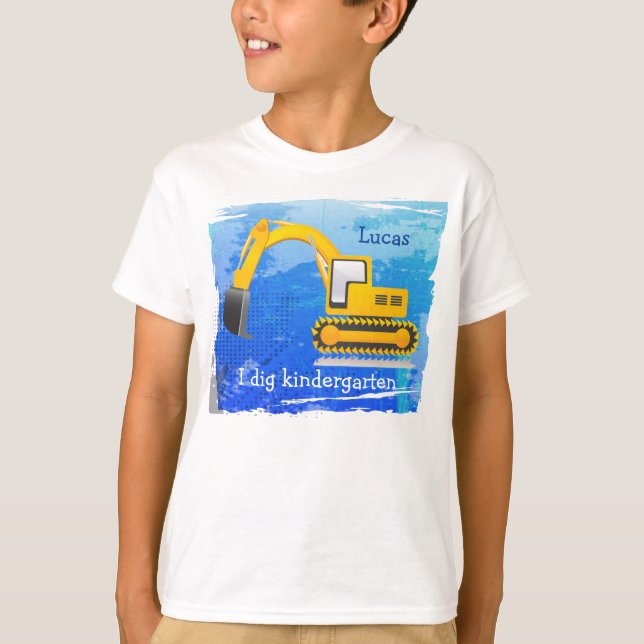 Camiseta de Backhoe Kid (Anverso)