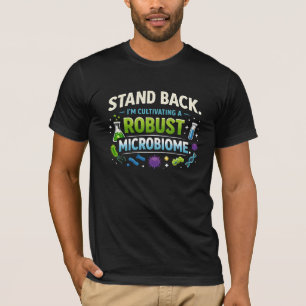 Camiseta de bacterias robustas del microbioma
