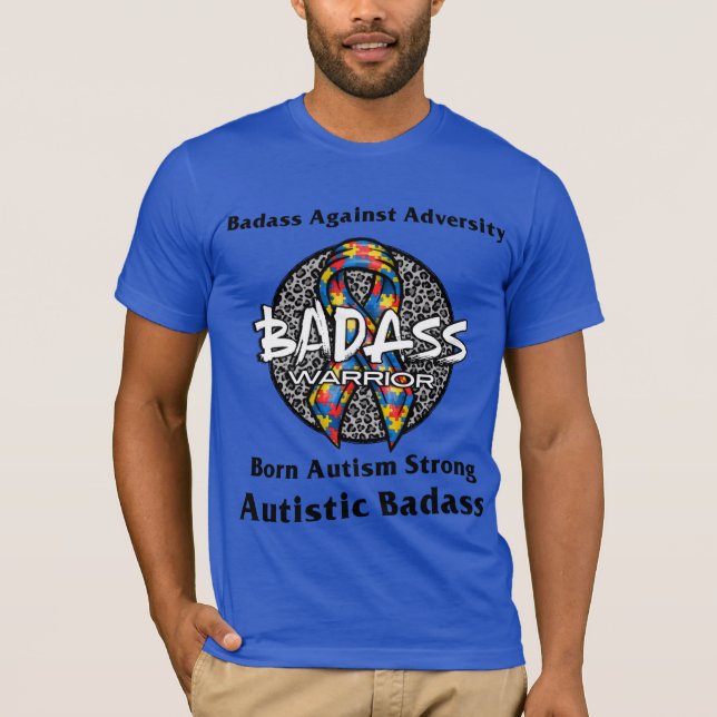 Camiseta de Badass autista (Anverso)