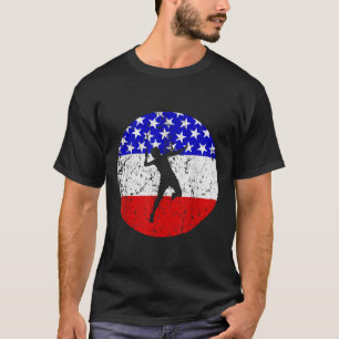 Camiseta de bádminton de la bandera americana - Ju