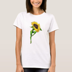 Camiseta de bailarina de ballet de girasol