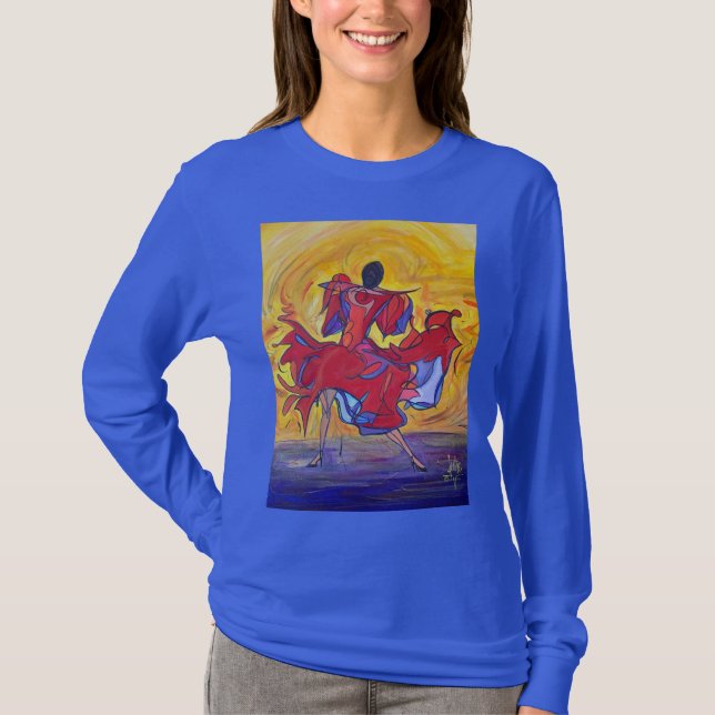 Camiseta de bailarina de Flamenca (Anverso)