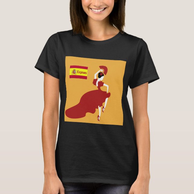 Camiseta de bailarina de flamenco (Anverso)