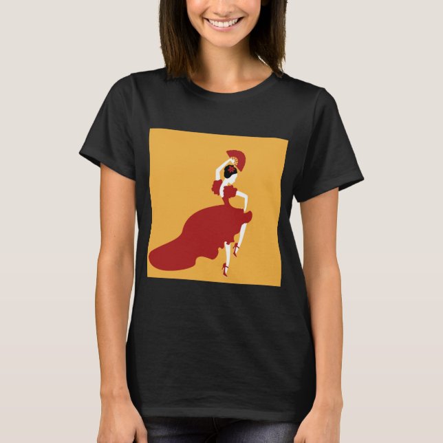 Camiseta de bailarina de flamenco (Anverso)