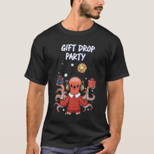 Camiseta de baile de Navidad DJ Pulpo Regalo Sorpr