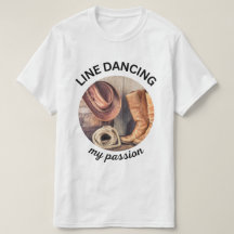 Camiseta de baile en línea Country Western