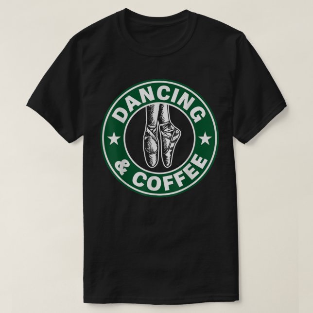 Camiseta de baile y café (Diseño del anverso)