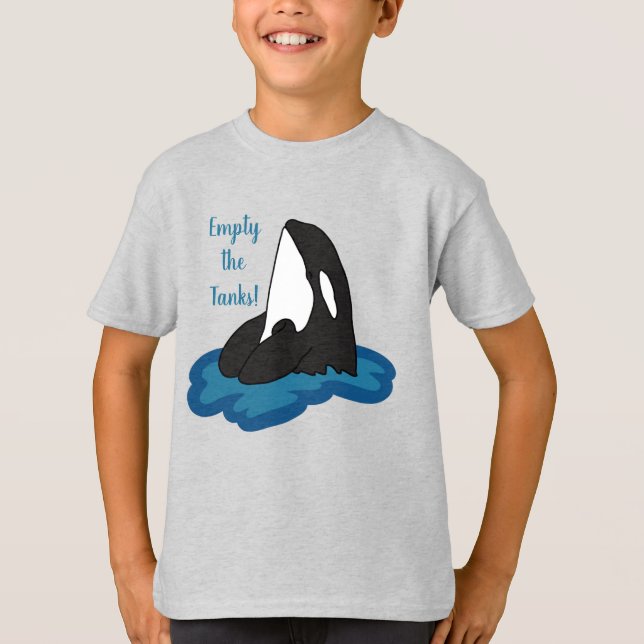 Camiseta de ballena asesina de orca (Anverso)