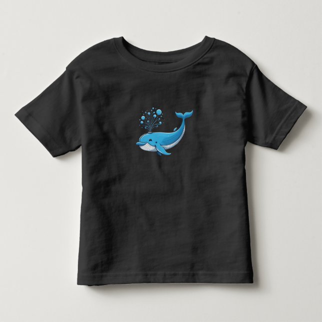 Camiseta de ballena azul (Anverso)