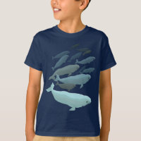 Camiseta de ballena Beluga para niños adoran a Cam