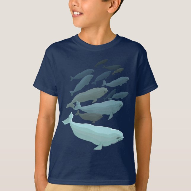 Camiseta de ballena Beluga para niños adoran a Cam (Anverso)