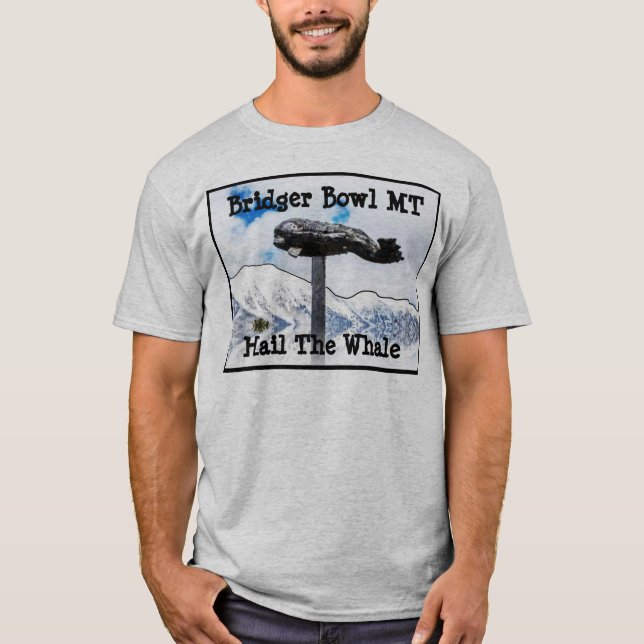 Camiseta de ballena Bridger Bowl (Anverso)