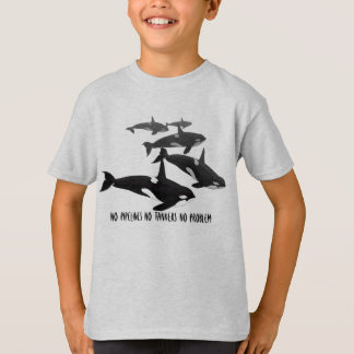 Camiseta de ballena orca infantil sin oleoductos C