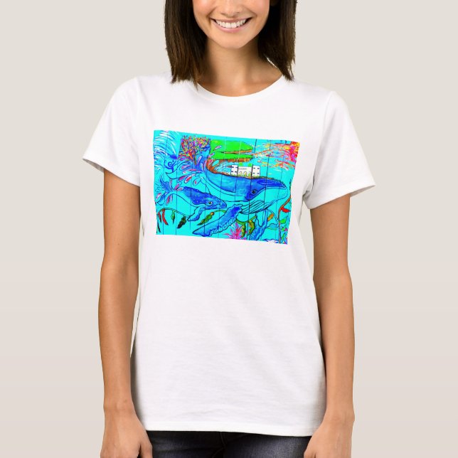 camiseta de ballenas jorobadas (Anverso)