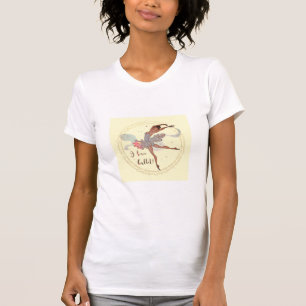 Camiseta de Ballet Amor Negro Bailarina