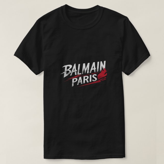 camiseta de balmain paris (Diseño del anverso)